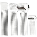 24Pcs Gold Tableware Sets Stainless Steel Cutlery Knife Tea Fork Coffee Spoon Flatware Dishwasher Safe Dinner Kitchen Dinnerware