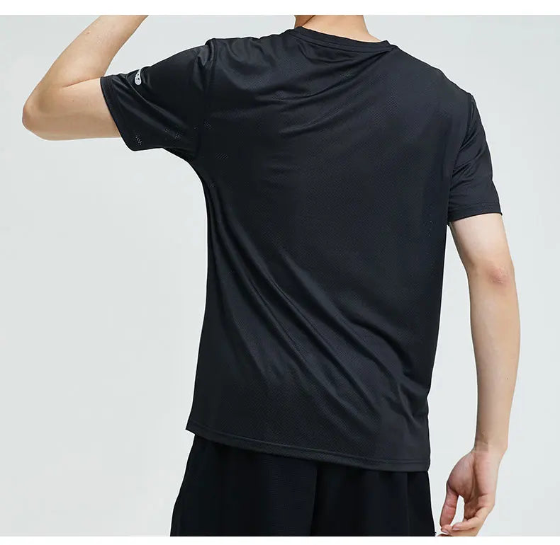 Men's Sports Shirts Sweatshirt Things for Gym Shirt Dry Fit Workout Yoga Tops Breathable Short Sleeves Undershirt Golf Wear Top