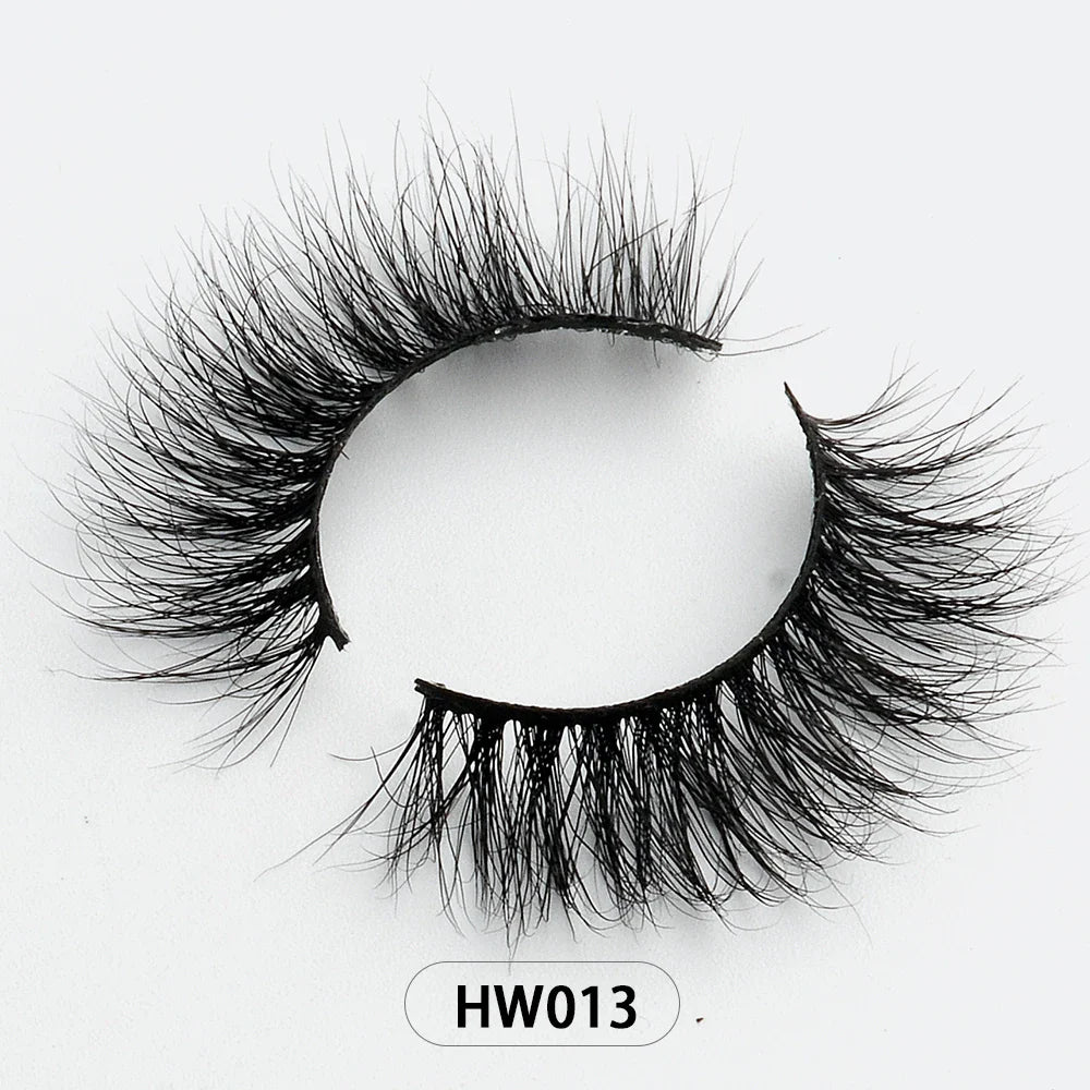 Dropshipping Wholesale Natural Wispy 3d Mink False Lashes Makeup Mink Fake Eyelashes With Soft Band Make-up For Women