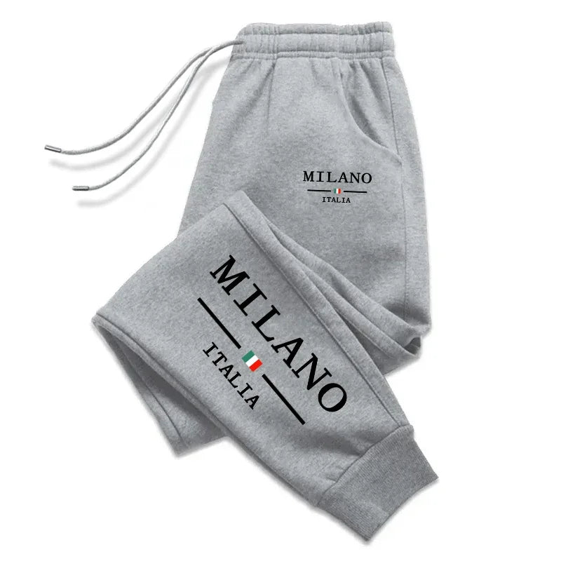 Men's Sweatpants Drawstring 2026 Spring Summer Fashion Print Versatile Gym Comfort Soft Sports Casual Trousers Hot Sales Jogging