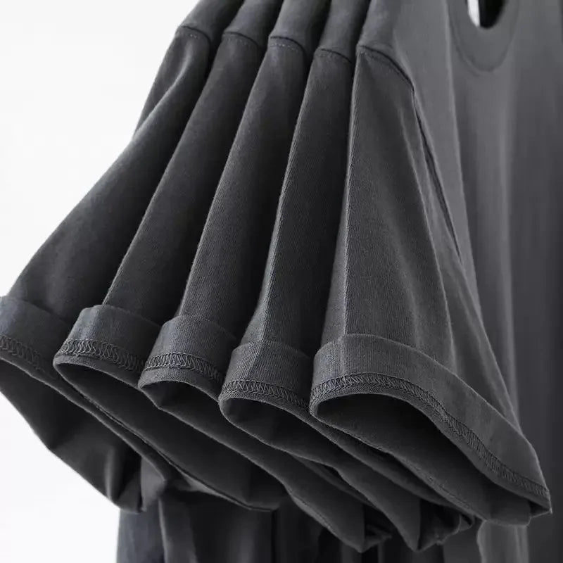 Men's Short-Sleeve T-Shirt Sweat-Absorbent Breathable Stylish and Versatile Sports  Men's T-shirts for Summer