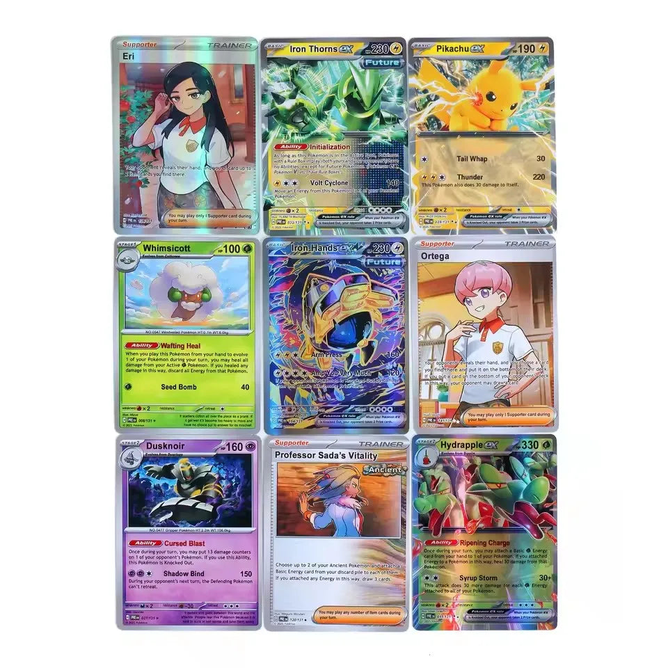 Pokemon Trading Cards 40 Pcs English PTCG Game Collection Strange Tree 151 SV4A Gift for Children