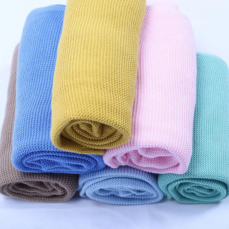 Personalized Name Baby Blanket Embroidered Name Knit Baby Blanket Newborn Gift New Mom Gifts Newborn Baby Girl & Boy Gift