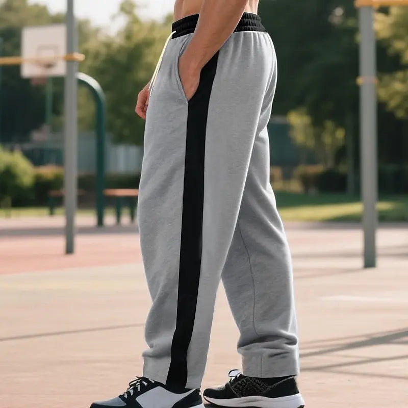 Men's Sweatpants Joggers Trousers Casual Pants Running Pants Side Stripe Waist Drawstring Plain Comfort Full Length Sports pants