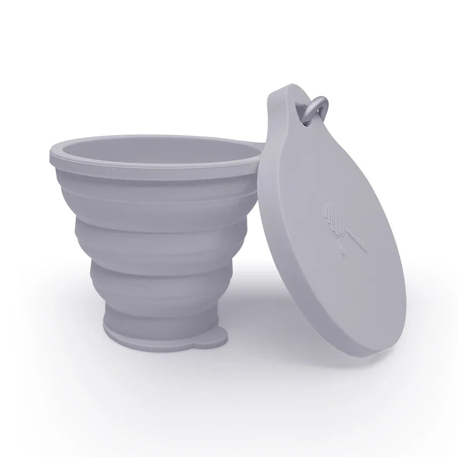 ME. FAM New 180ml Eco-friendly Silicone Bear Folding Cups With Cover Lids Travel Outdoor Camping Collapsible Drinking Water Copa