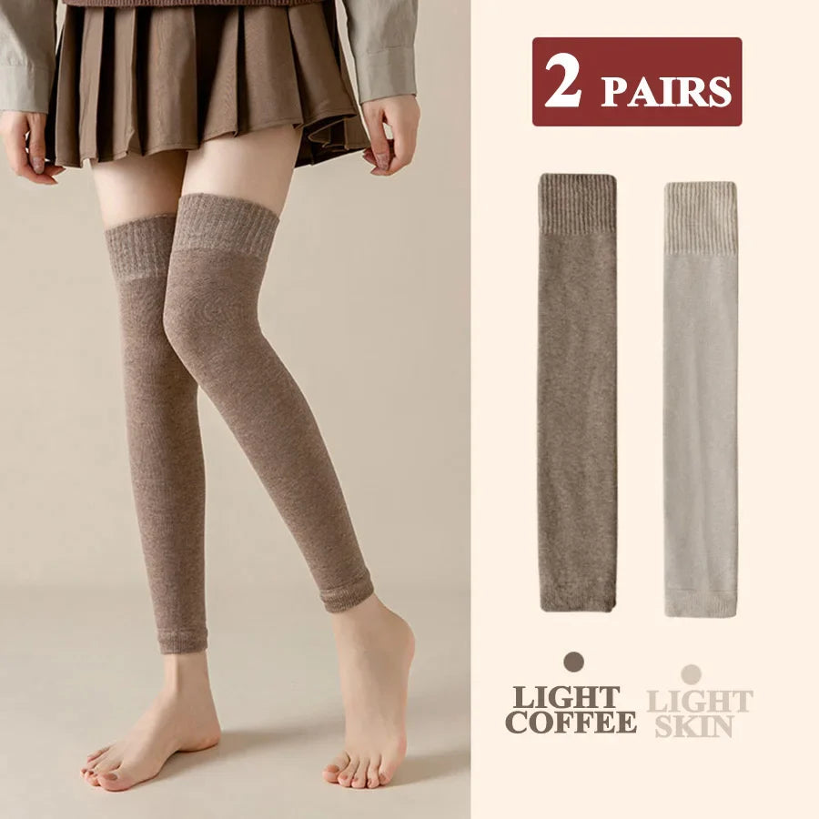 Thick Stockings Women Socks Warm Winter Over Knee High Hold Up Sexy Slim Ladies Girls Halloween Gift 7 Colors 1 Pairs Hot Sale