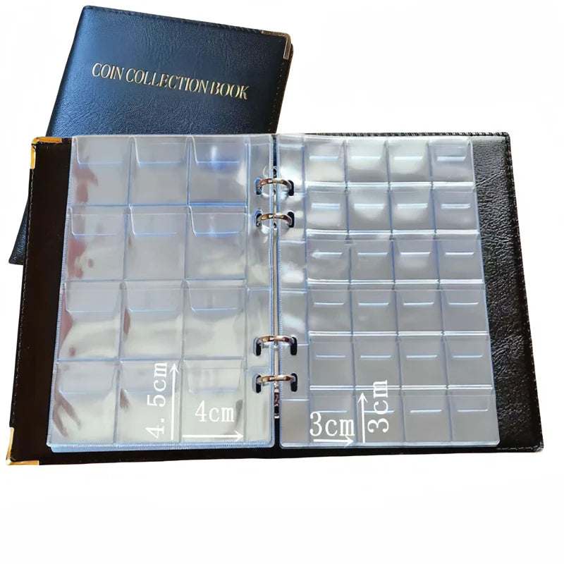 120/360 Pockets Coin Collection Book 10/20 Pages Coin Collection Holder Album Commemorative Coin Organizer Storage