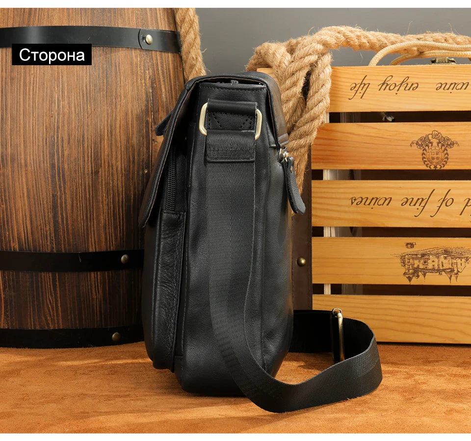 WESTAL Men Shoulder Bag High Quality Male Bag Cowhide Leather Crossbody Bags Capacity Men Messenger Tote Bags for Male 819A