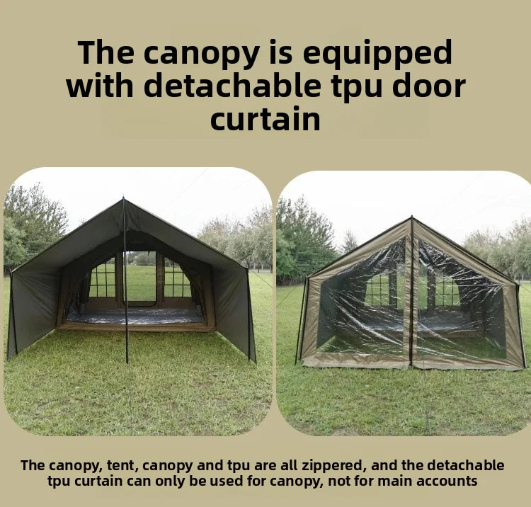 Air Tent, Inflatable Camping, Outdoor Fabric, Portable Inflatable Tent, Large High-quality House Tent，8.2 Square Meters