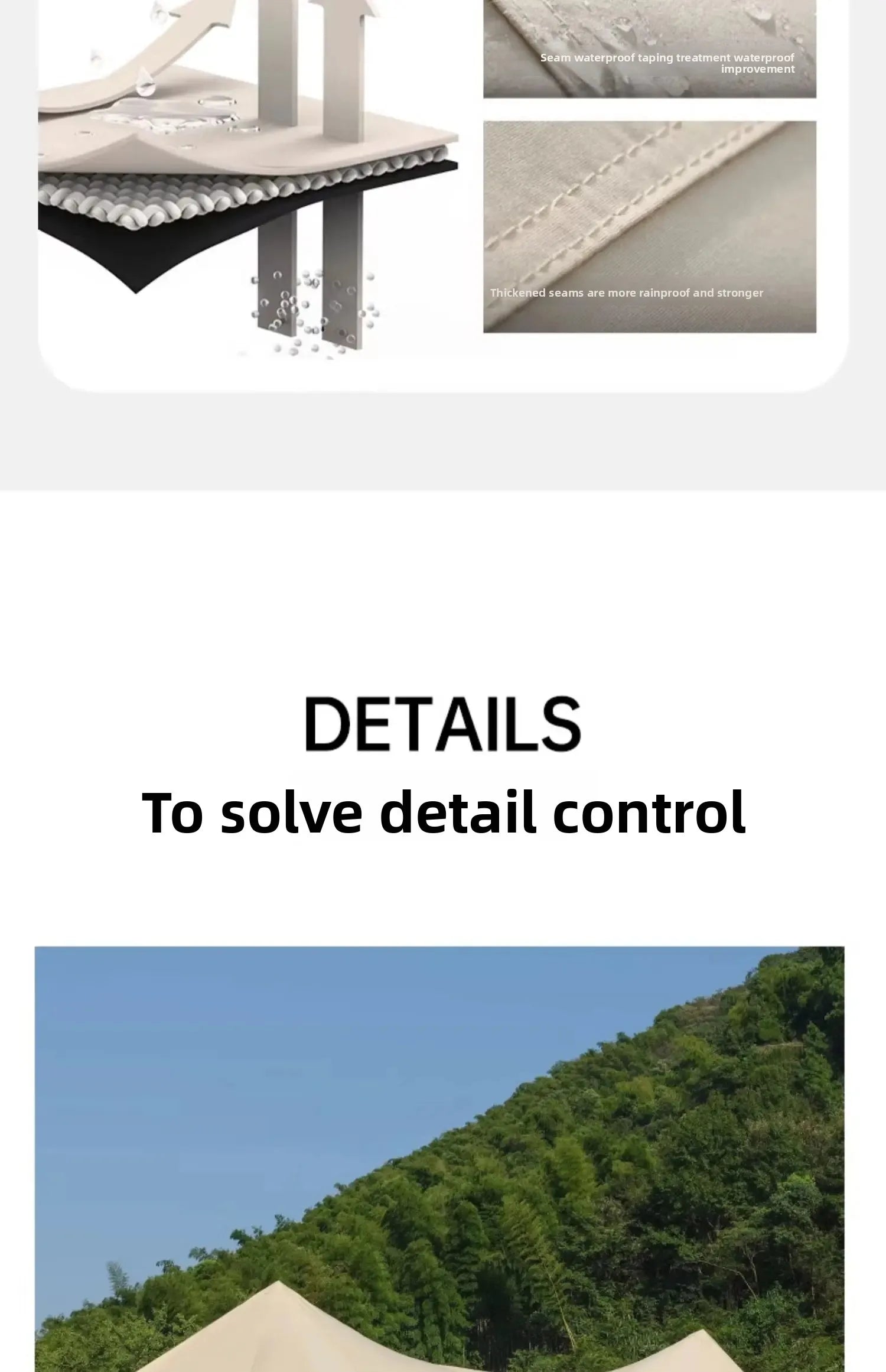 Tent, Large Outdoor Giant Camp, Rain and Sun Protection, Suitable for Outdoor Camping