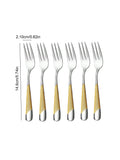 6pc/30pc Stainless steel star drill dinnerware set knife, fork and spoon set for the kitchen and dining room