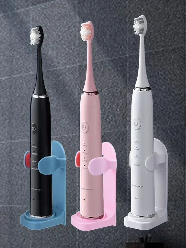 Bathroom Toothbrush Holder Wall Mount Bathroom Organizer Double Single Hole Self Adhesive Tooth Brush  Accessories Space Saving