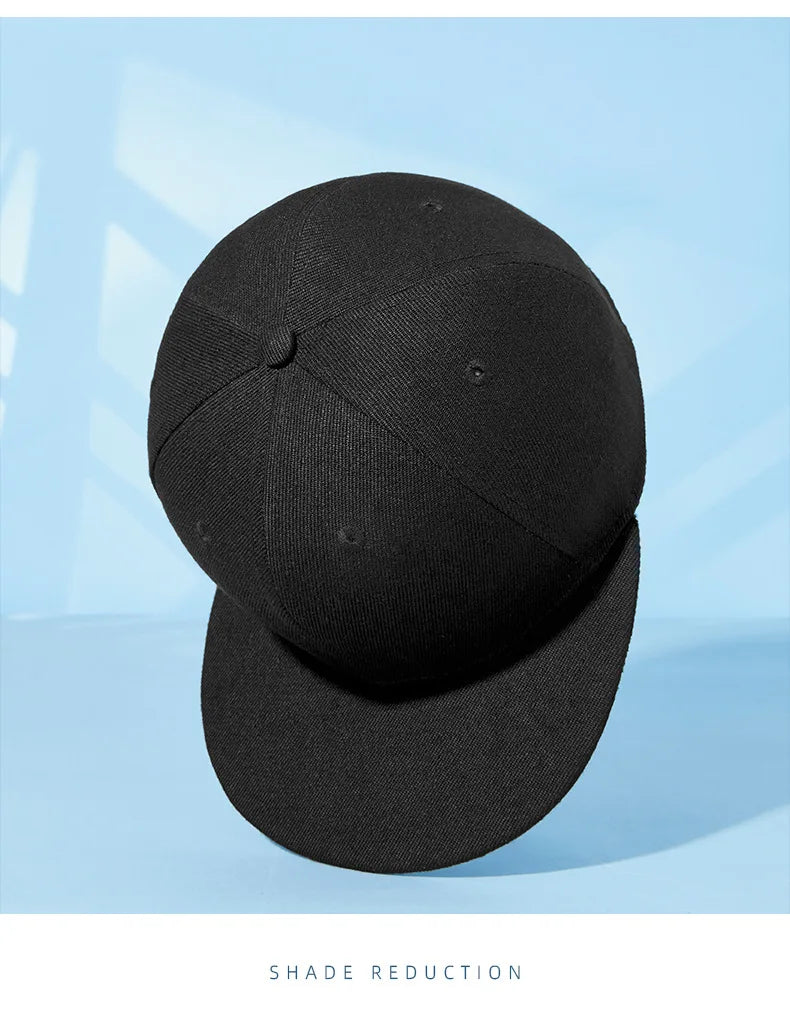 Bone Snapback Cap Full Closed Baseball Cap Men Women Flat Brim 6 Planas Hip Hop Hat Fitted Size Flat Brim Summer Cap Casquette