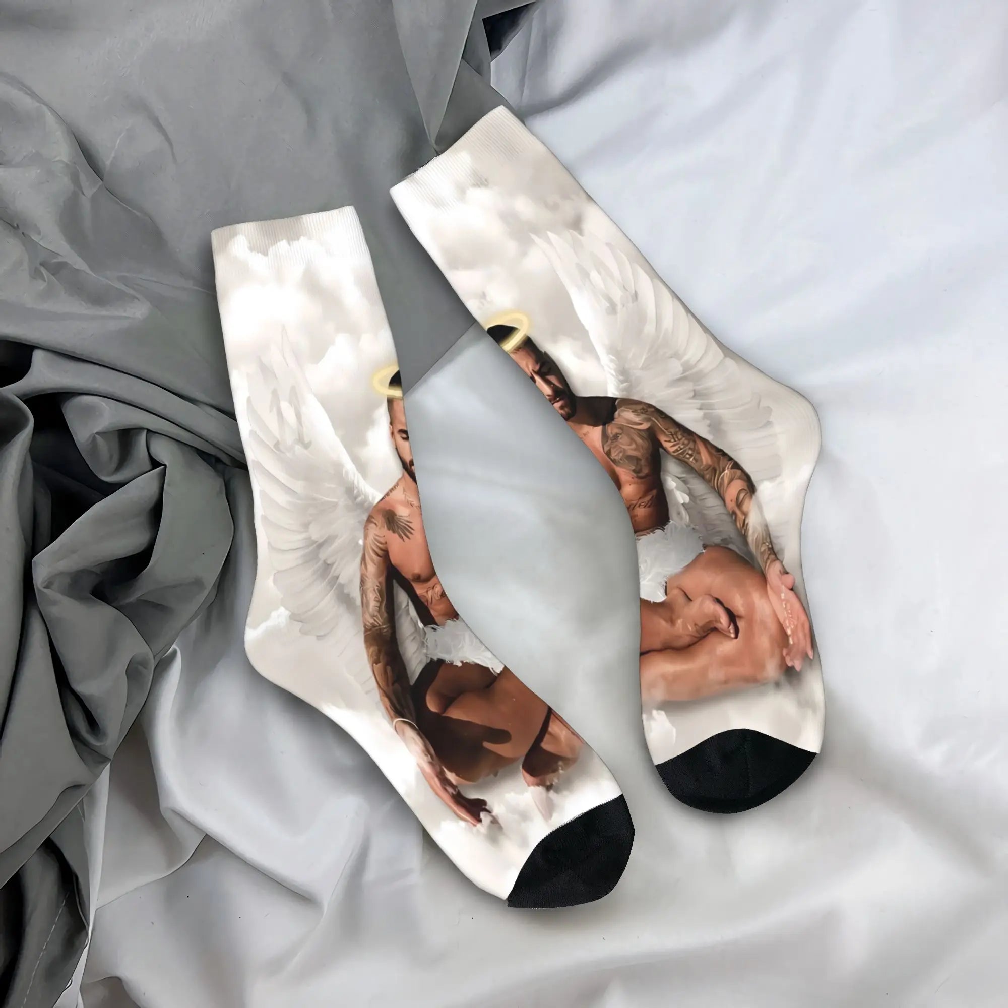 Maluma Rapper Socks  Anti Slip Stockings Women Men Comfortable Outdoor Socks Winter Fashion Graphic Socks
