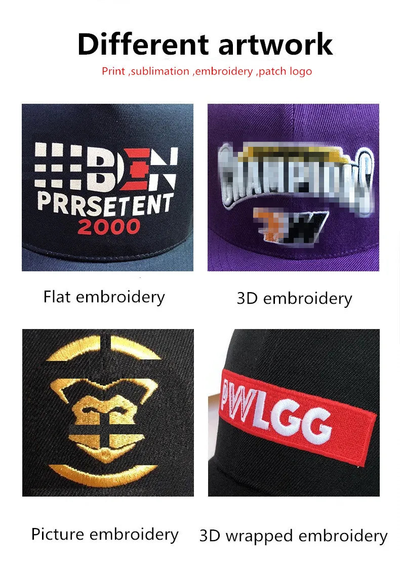 Custom snapback caps Outdoor sports hip hop flat hip hop hat for men Women Trucker caps 1 piece DIY logo Sun hats gorros
