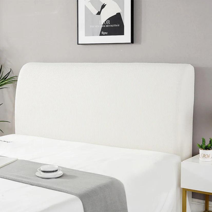 Simple Bedside Cover Elastic Thicken Protection Headboard Case Dust-Proof Nordic Bedroom Bed Cushion Cover House Decoration