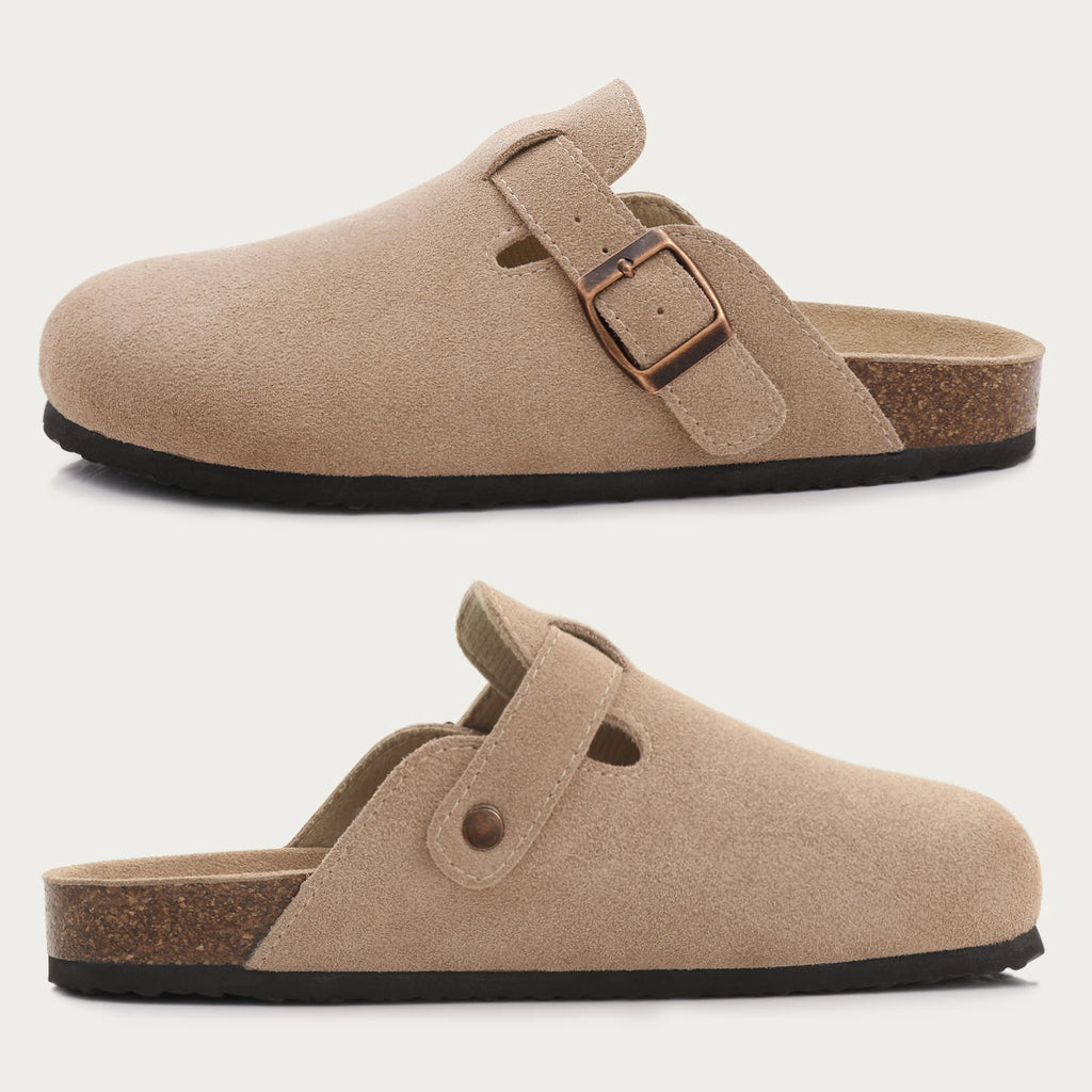 Pallene Women Classic Clogs Cork Footbed Slippers Slip-on Cork Sandals Feamle Unisex Beach Shoes Outdoor Men Mules And Clogs
