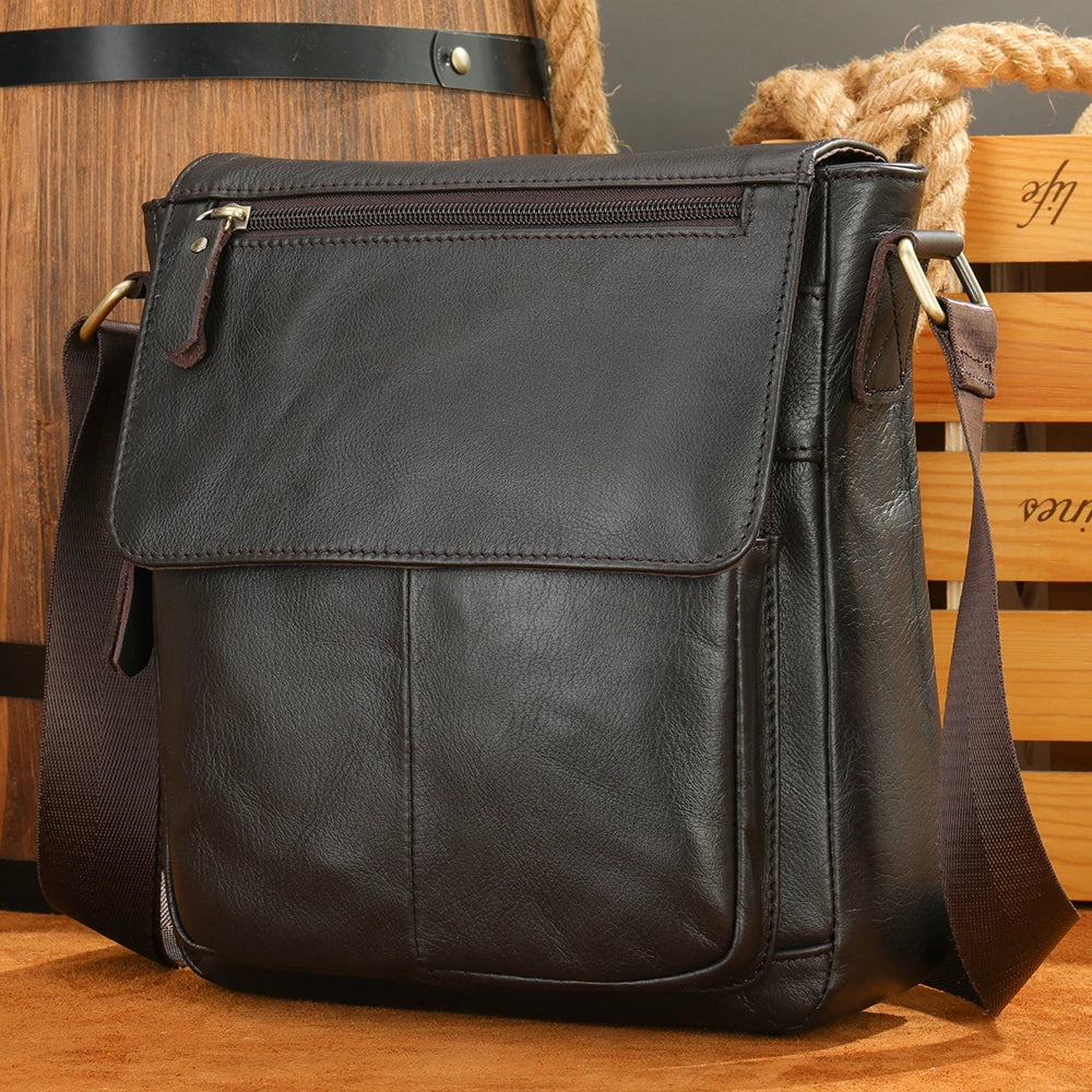 WESTAL Men Shoulder Bag High Quality Male Bag Cowhide Leather Crossbody Bags Capacity Men Messenger Tote Bags for Male 819A