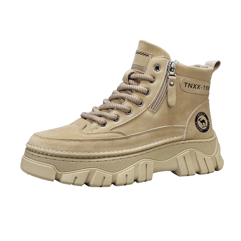 High-top boots, British workwear motorcycle shoes, versatile casual shoes, trendy outdoor shoes