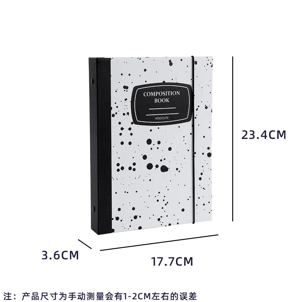 SKYSONIC New Arrival A5 Ring Notebook Jounral Cover INS Bandage Photocards Binder Collect Book Photo Cards Organzier Stationery