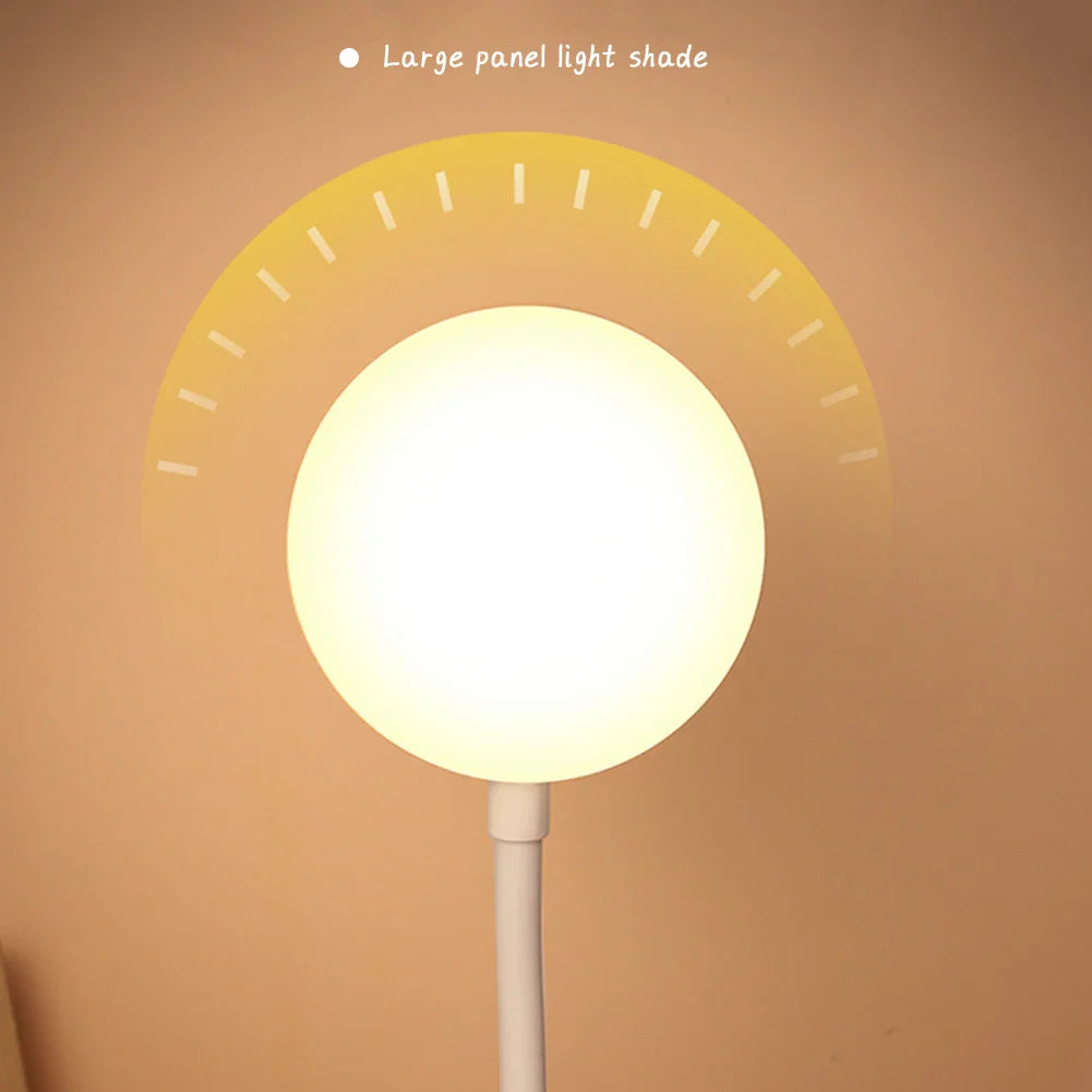 LED Portable Dimmable Table Lamp USB Plug Powered Desk Lamp Bedroom Reading Night Light Eye Protection LED Bedside Lamp