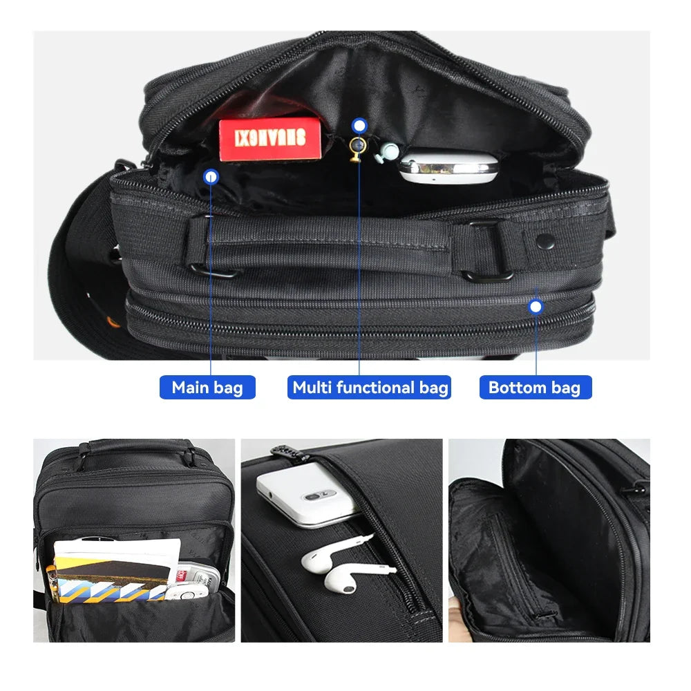 shoulder bag men Handbags Messenger Small Business Briefcase Large Capacity Multifunction fashion casual waterproof