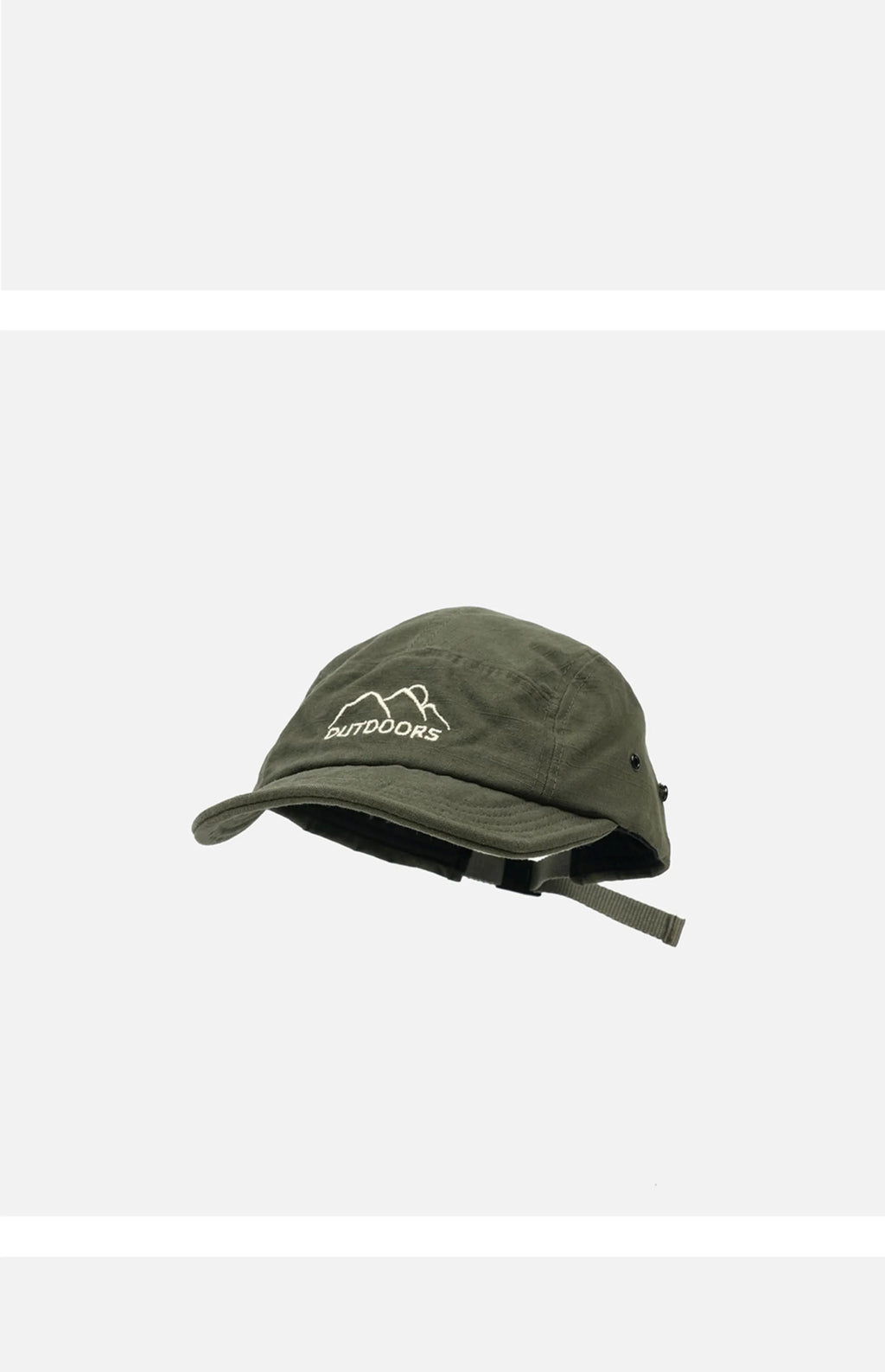 Style Short Brim Peaked Cap Men and Women All-Matching Retro Soft Top Snap-Brim Hat Mountain Embroidery Five-Piece Hat Fashion