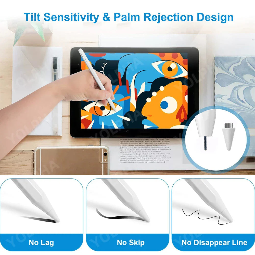 For Apple Pencil 2 iPad Pencil For Appl Stylus Pen For iPad 2023 2022 2021 2020 2019 2018 4 5 9th 10th Air 5 iPad Accessories