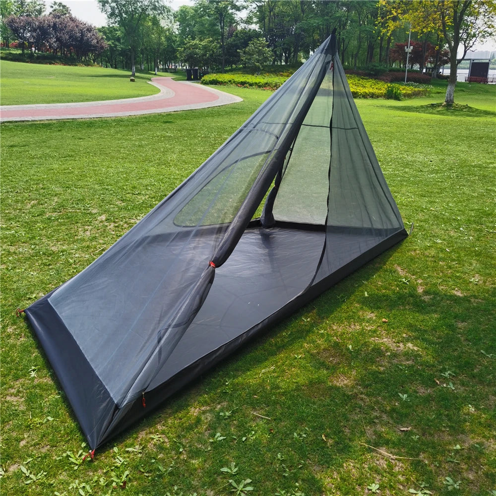 The 2-3 Person Mesh tent,mosquito proof Four three tent,Pyramid firewood stove tent supporting inner tent,Tingxue 400