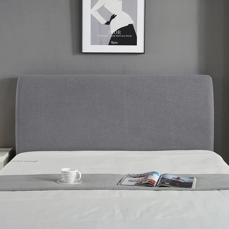 Simple Bedside Cover Elastic Thicken Protection Headboard Case Dust-Proof Nordic Bedroom Bed Cushion Cover House Decoration