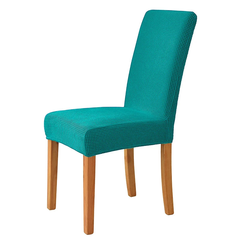 Jacquard Corn Kernel Fabric Chair Cover Universal Size Cheap Chair Covers Stretch Seat Slipcovers for Dining Room Home Decor 1PC