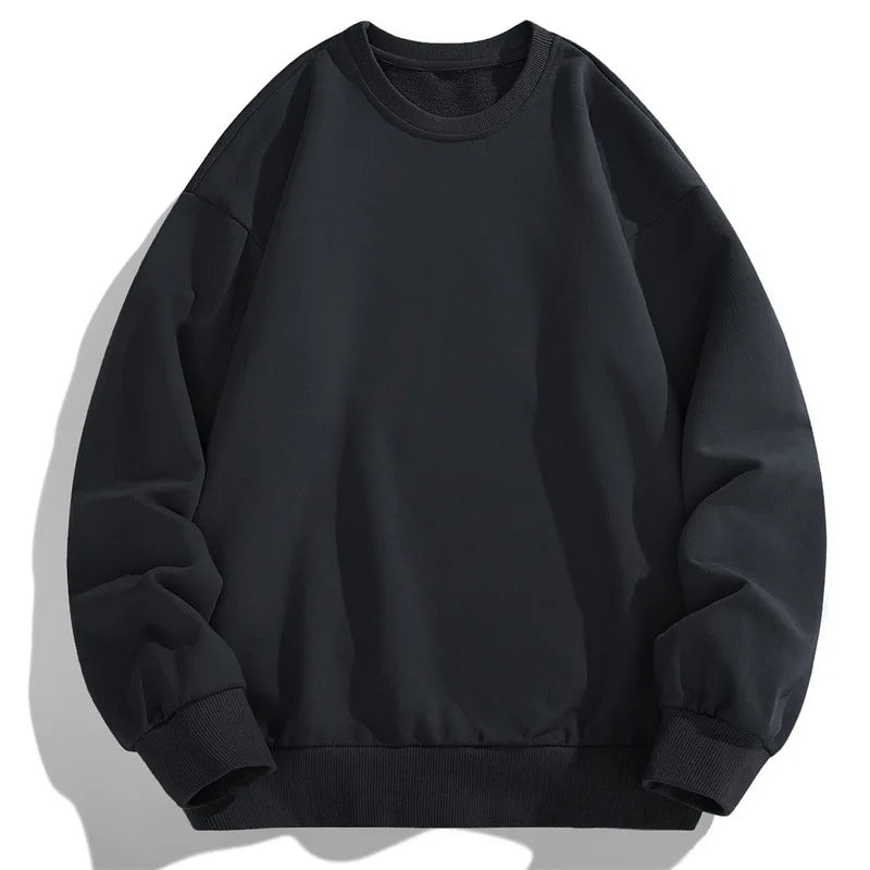 Men's Sweatshirt 2026 Spring Autumn thin Long Sleeve hoodies Solid Pullover Casual Sports Fitness Men Clothing streetwear top