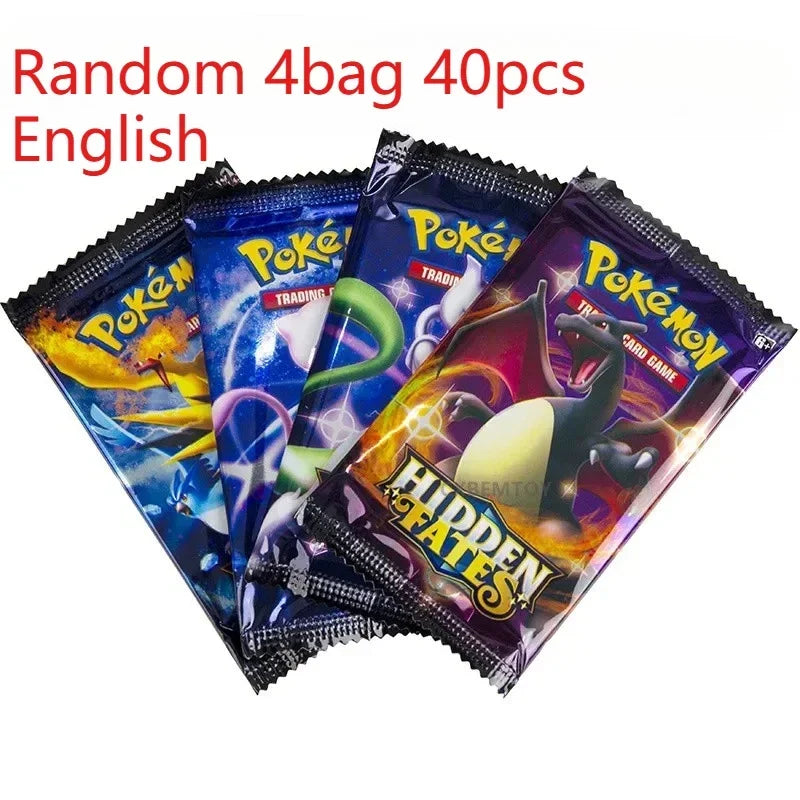 Pokemon Trading Cards 40 Pcs English PTCG Game Collection Strange Tree 151 SV4A Gift for Children