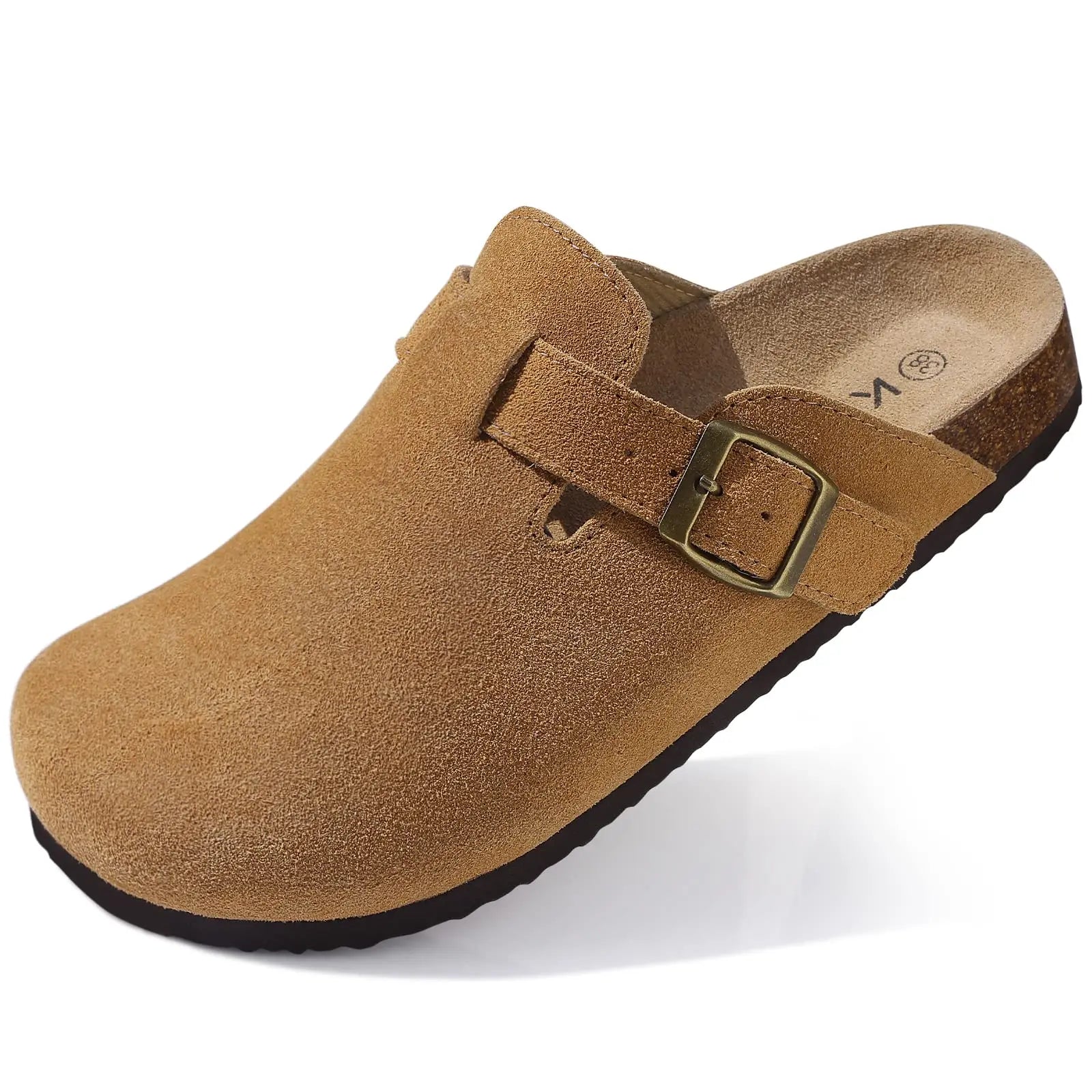 Pallene Women Classic Clogs Cork Footbed Slippers Slip-on Cork Sandals Feamle Unisex Beach Shoes Outdoor Men Mules And Clogs