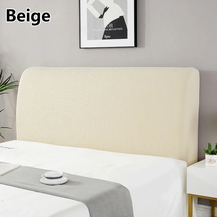 Simple Bedside Cover Elastic Thicken Protection Headboard Case Dust-Proof Nordic Bedroom Bed Cushion Cover House Decoration