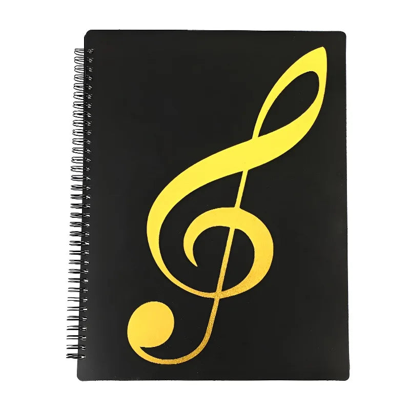Sheet Music Folder, Folder For Musicians, Band Folder, A4 Letter Size, 30/60 Sleeves, Double Side Or Write On Exposed Pages Outs