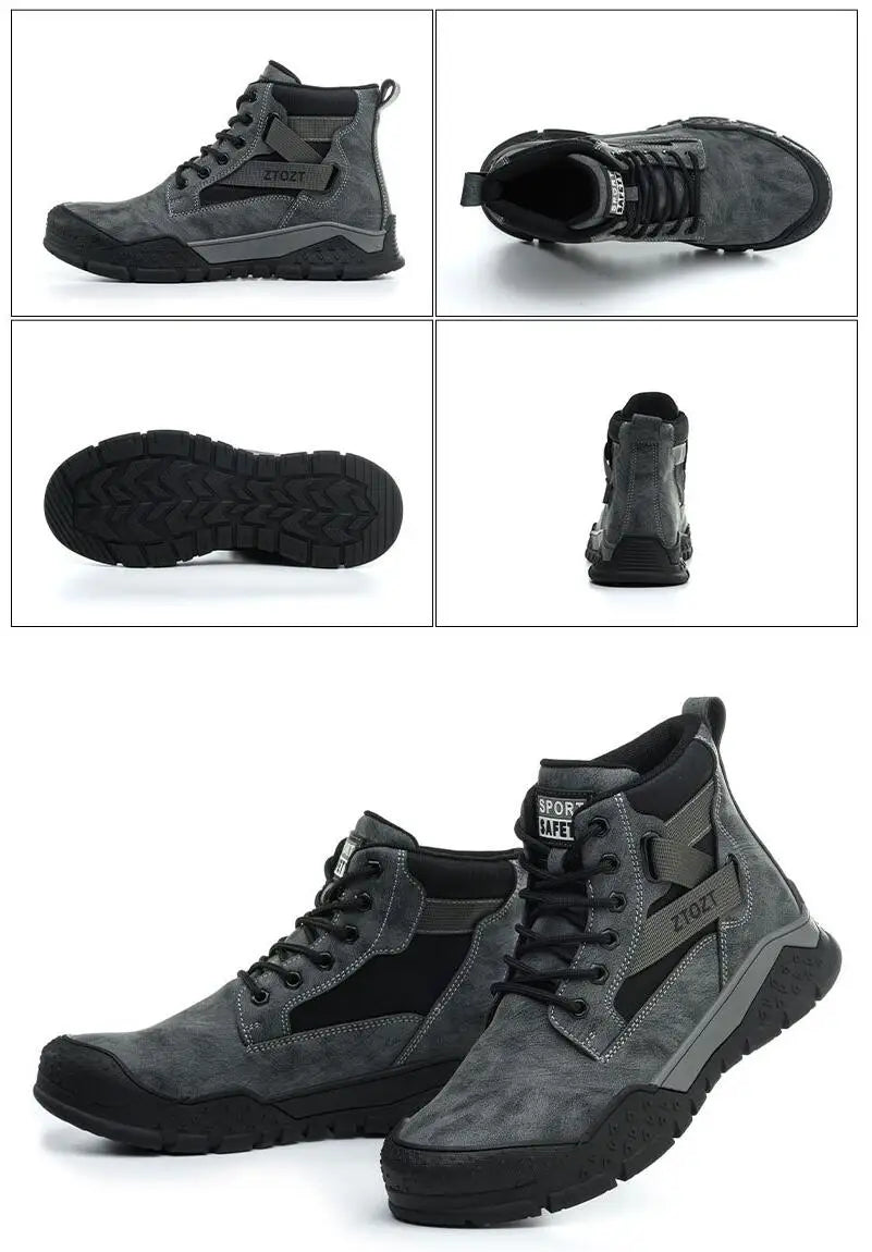 Thick-soled fashion breathable non-slip non-tired feet work shoes Safety protective shoes anti-smash anti-stabbing safety shoes