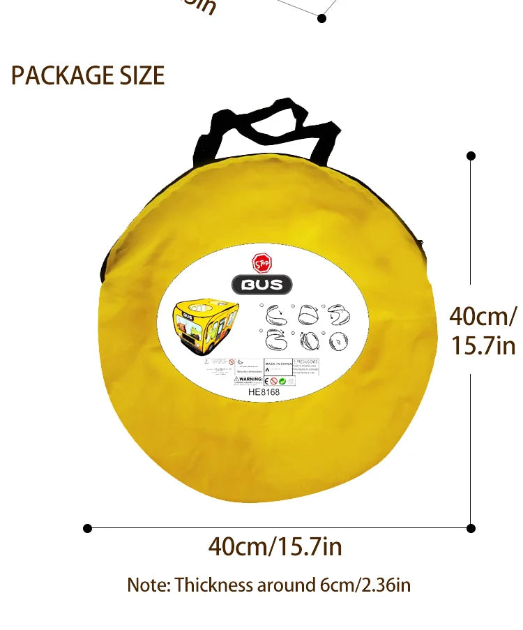 Children's Tent Game House Indoor and Outdoor No Installation Kindergarten Foldable Family Toy House