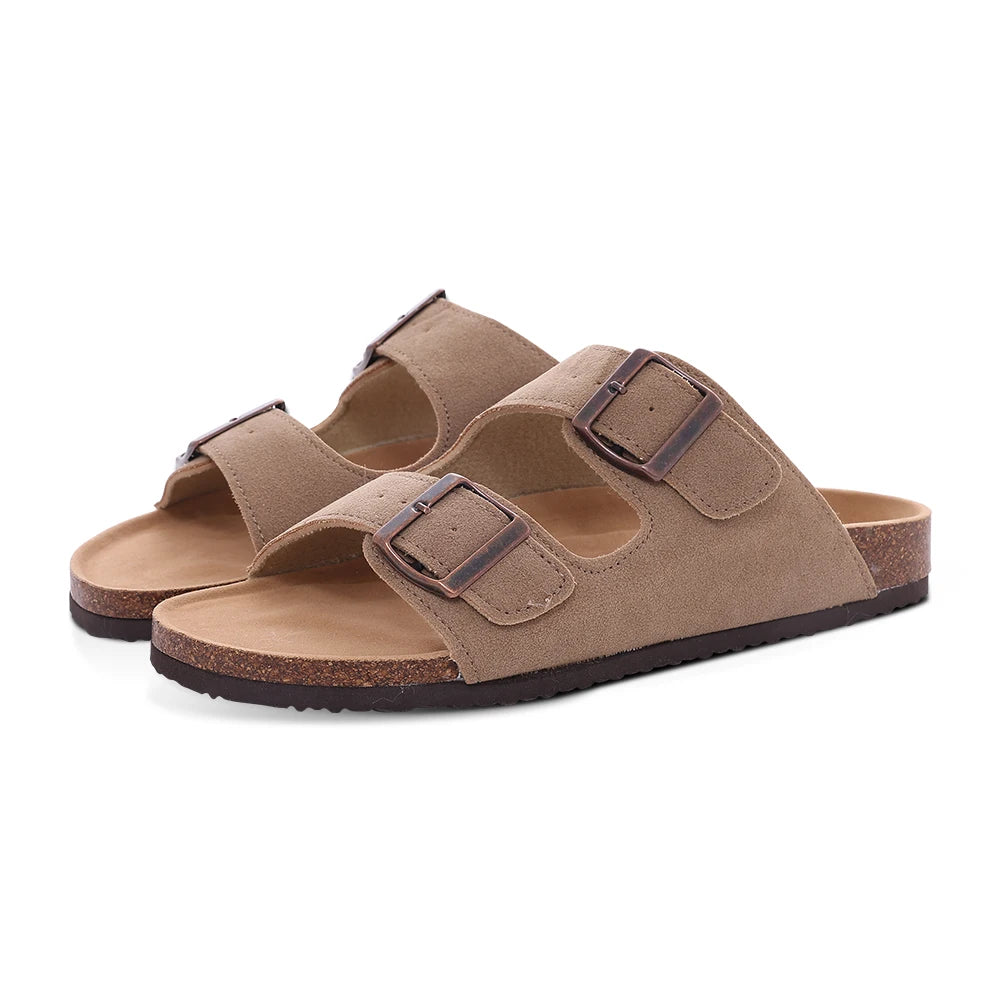 Pallene Women Classic Clogs Cork Footbed Slippers Slip-on Cork Sandals Feamle Unisex Beach Shoes Outdoor Men Mules And Clogs