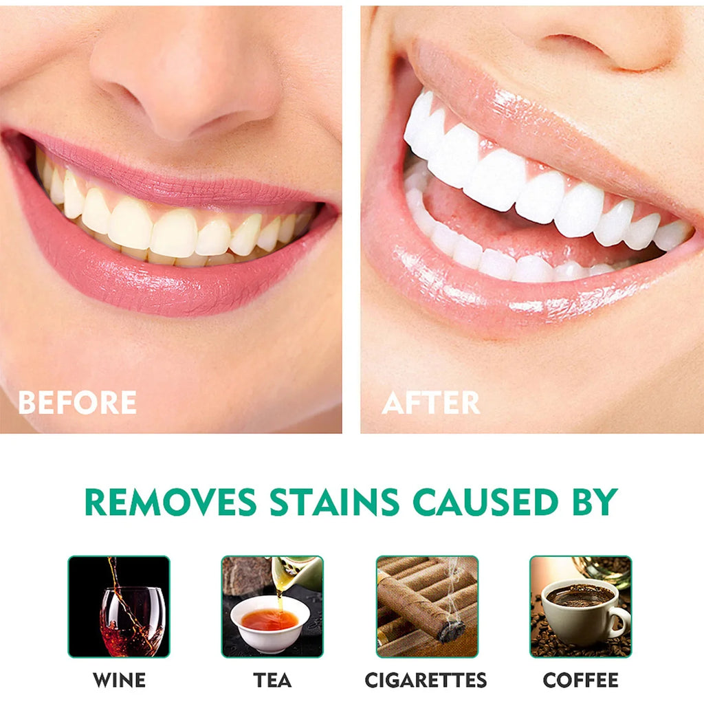 V34 Purple Teeth Whitening Toothpaste Remove Plaque Stains Cleaning Oral Hygiene Dental Bleach Tools Fresh Breath Beauty Health