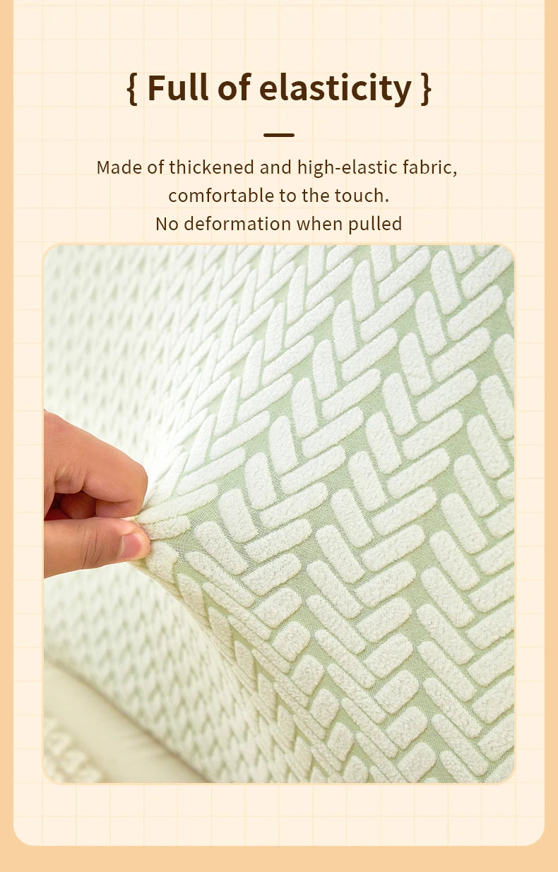 1 PC Headboard Cover elastic jacquard Bedside Cover for bed in bedroom easy to clean Headboard Cover
