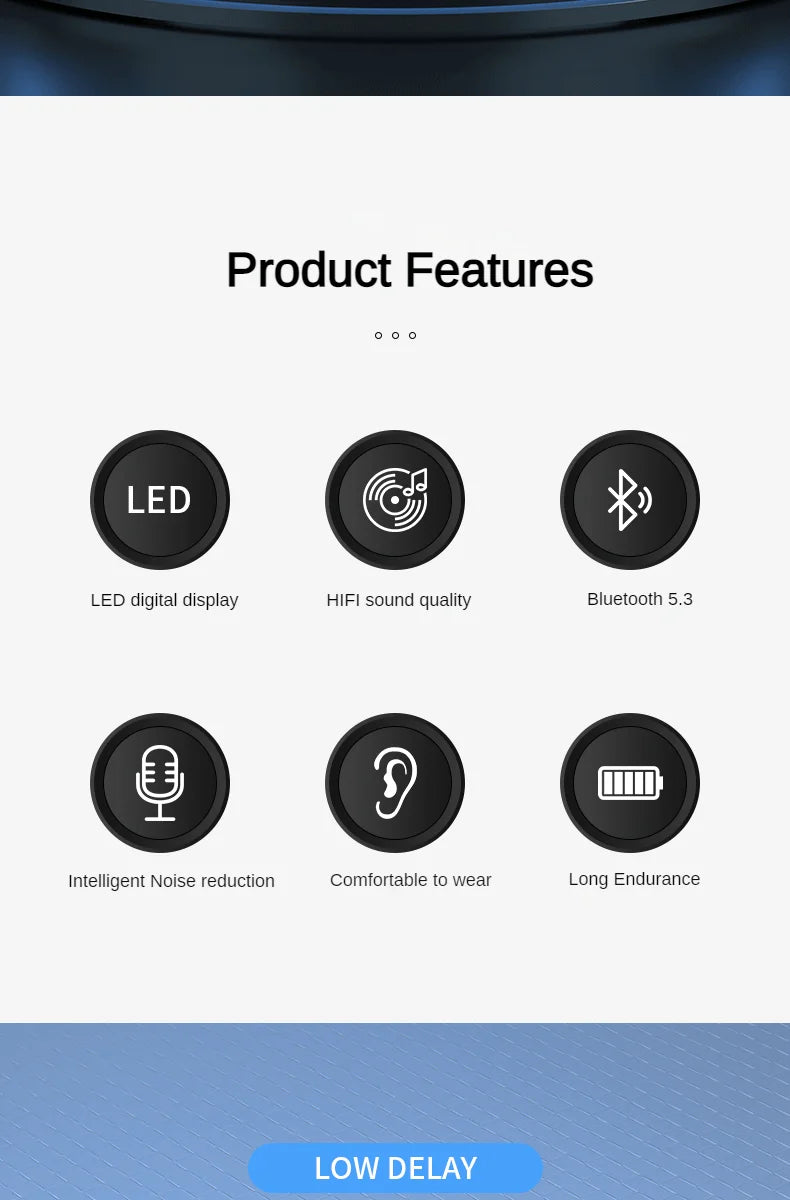 SK18 Heavy Bass Headphones Wireless Bluetooth Earphones Sleeping Headset With Mic Noise Reduction Mini Earbuds For Xiaomi Redmi