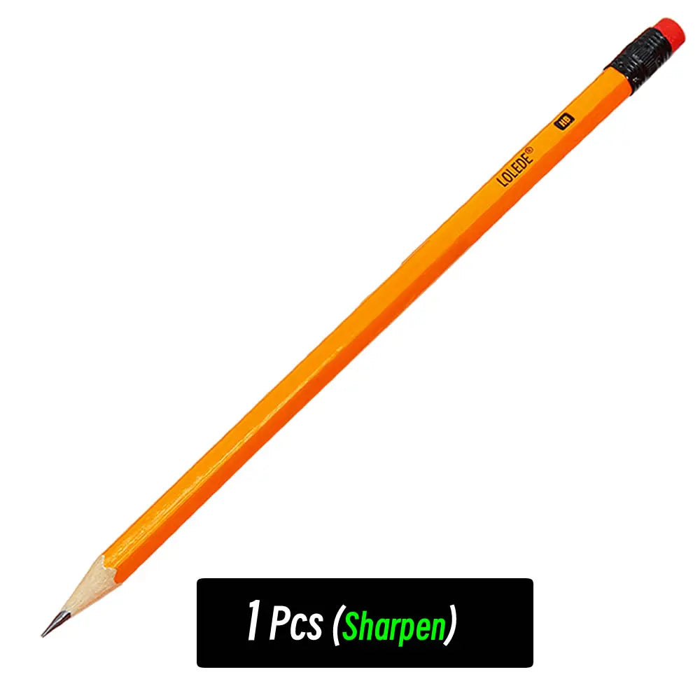 1/5/10Pcs HB Yellow Holder Sketch Pencil Wooden Lead Pencils Childrens Writing Pencils Office Painting Drawing School Stationery
