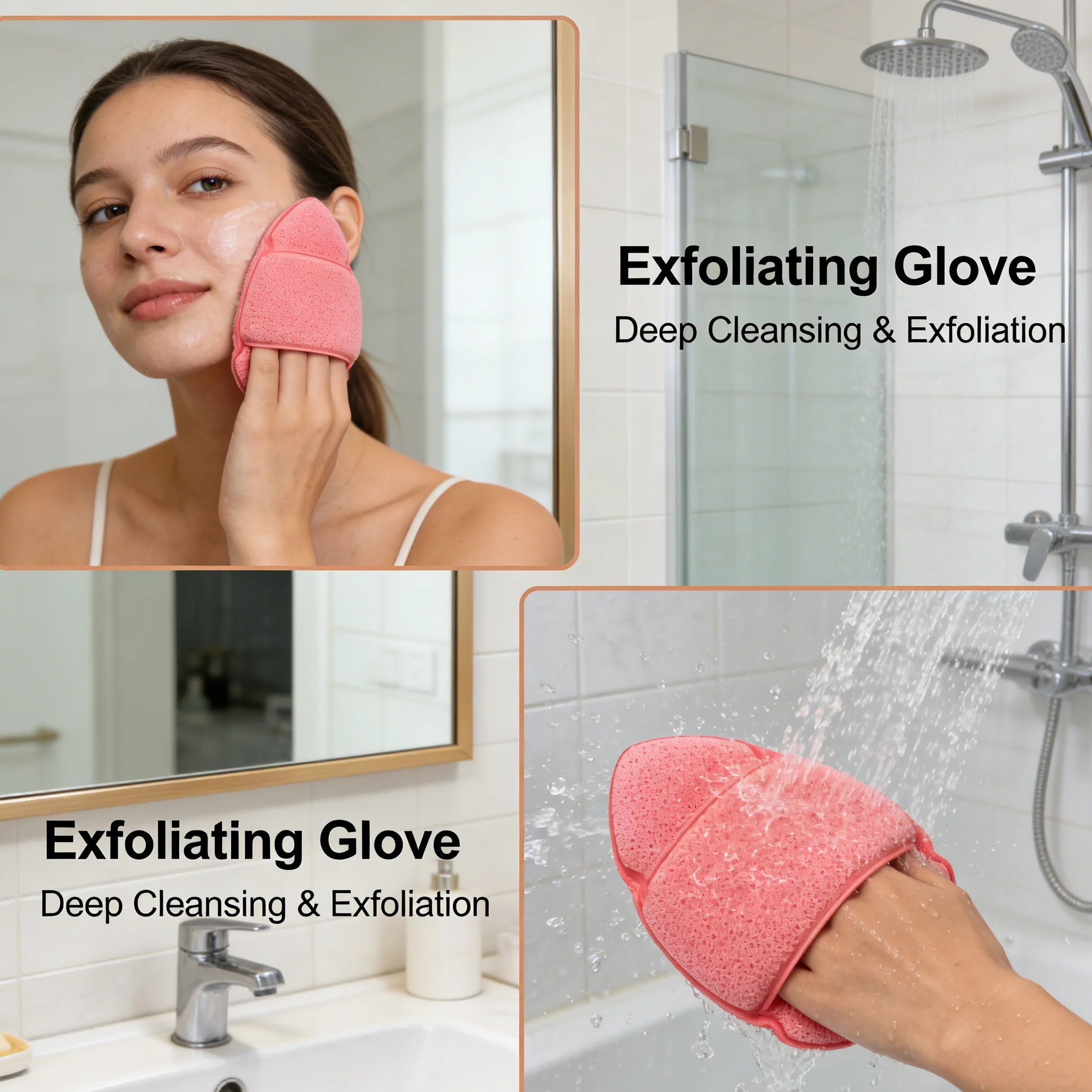 1 piece of finger-cuff style large facial cleansing sponge. Soft, skin-friendly, deep cleansing. Gentle removal of facial oils.