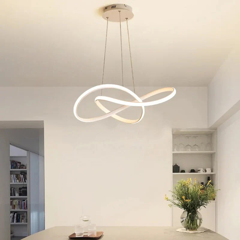 Modern Dining Room Pendant Lights Nordic LED Dining Table Ceiling Chandelier Living Room Home Indoor Bar Counter Hanging Lamp