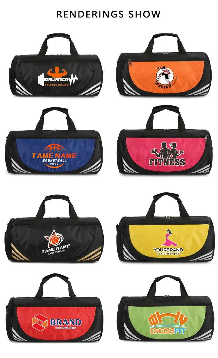 Custom Bag with Logo Sports Gym Bags Yoga Shoulder Tanks Training Fitness Outdoor Travel Personalized Men Handbags Printed Names