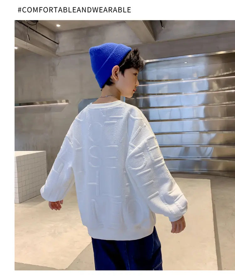 2023 Children Sweatshirts For Boys Cotton Coat Long Sleeve Baby Boy Tops Kids Spring Fall Clothes 5 6 7 8 9 10 11 12 13 14Years