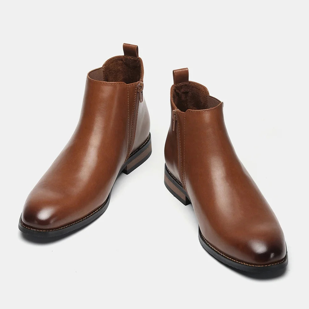 Boots Men Comfortable Brand Fashion 2026 Boots Leather