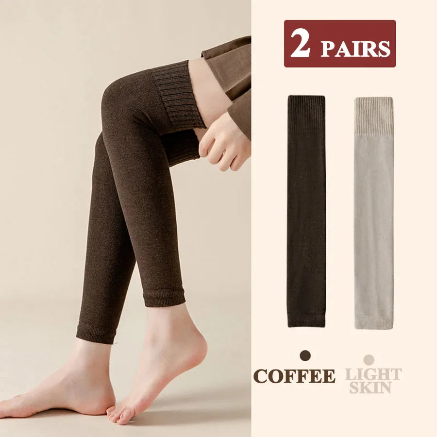 Thick Stockings Women Socks Warm Winter Over Knee High Hold Up Sexy Slim Ladies Girls Halloween Gift 7 Colors 1 Pairs Hot Sale
