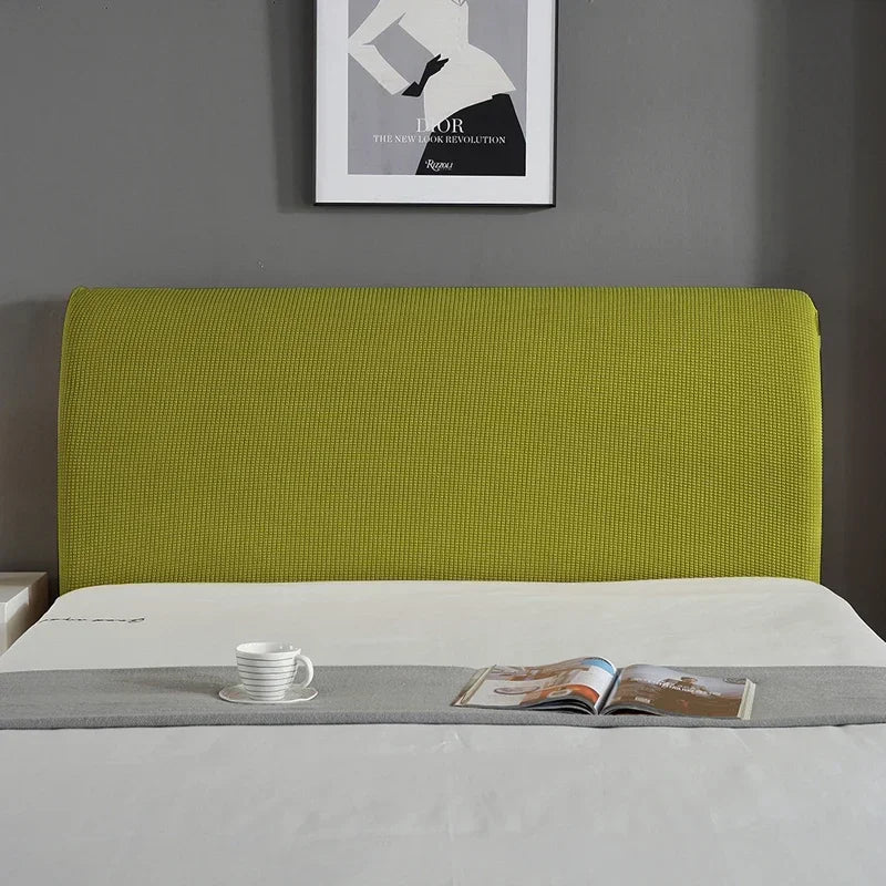 Simple Bedside Cover Elastic Thicken Protection Headboard Case Dust-Proof Nordic Bedroom Bed Cushion Cover House Decoration
